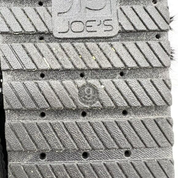 Joes Jeans Faux Fur Platform Slides Sandals Womens Black Studs Size 9 - Picture 5 of 6